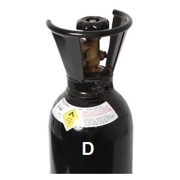 D Size Oxygen Cylinder & Gas