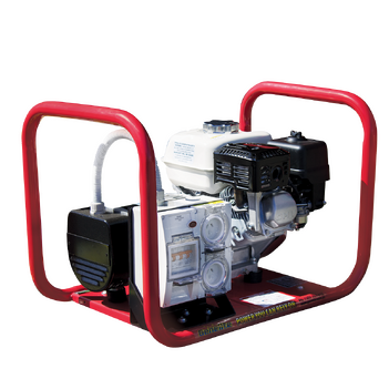 2.5kVA Open Frame Portable Petrol Generator Hire Spec Honda GH2000H