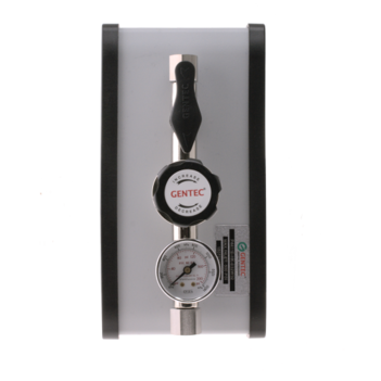 Gentec Single Outlet Point of Use Panel 6.0 Purity Chrome Plated In: 4,000kPa Out: 1,000kPa