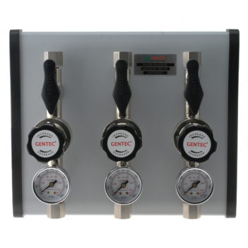 Gentec Triple Outlet Point of Use Panel 6.0 Purity Chrome Plated 