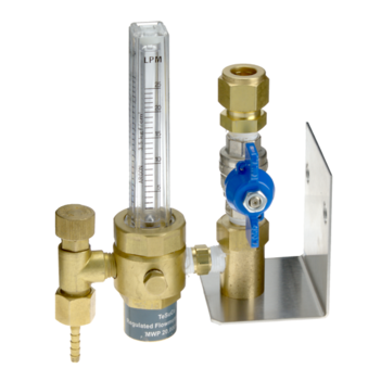 Regulated Ar/Co2 Outlet Point Inbuilt Flowmeter 