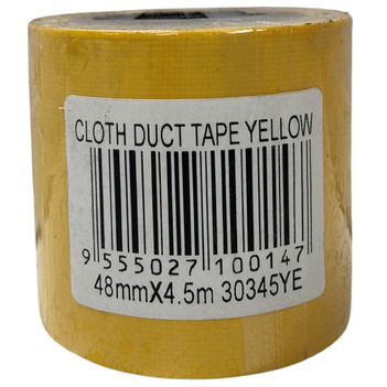 Cloth Tape Yellow 48mm x 4.5 Metres 30345YE