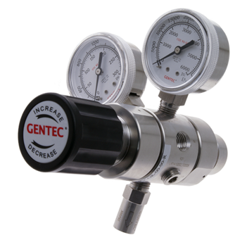 Dual Stage Gentec 2S Regulator 6.0 Purity Stainless Steel In: 30,000 kPa Out: 170 kPa