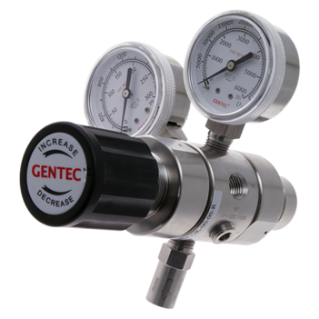 Dual Stage Gentec 2S Regulator 6.0 Purity Stainless Steel In: 30,000 kPa Out: 680 kPa