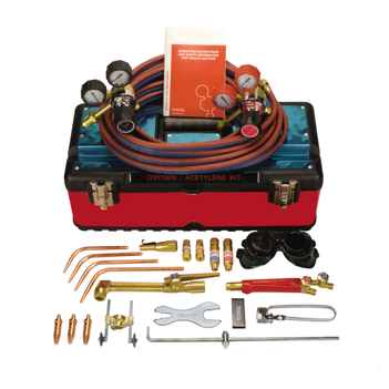 Welding Heating Cutting Kit Oxygen/Acetylene Side Entry Regulators GWKOAS