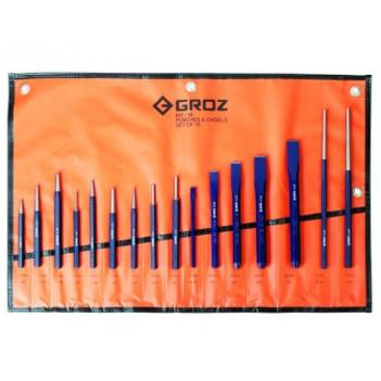 Kit/16/ST Groz Punch & Cold Chisel Set, 16 pce Groz GZ-33002 main image