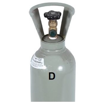 Carbon Dioxide D Size Gas Bottle including Gas GasCo2D