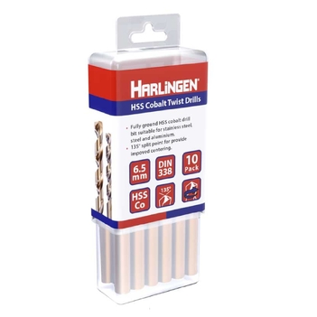 4.2mm HSS Straight Shank Twist Drill Pack of 10 Harlingen H-11-008-LC077-P