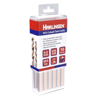 11mm HSS Straight Shank Twist Drill Pack of 5 Harlingen H-11-008-LC145-P