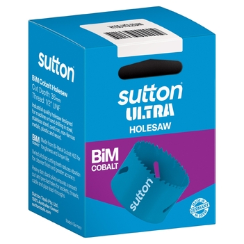 Holesaw H105 Bi-Metal Cobalt Ultra Boxed 52mm Sutton Tools H1050520