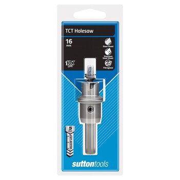 TCT Hole Cutter 16 X 5mm HMTS Sutton Tools H1180160