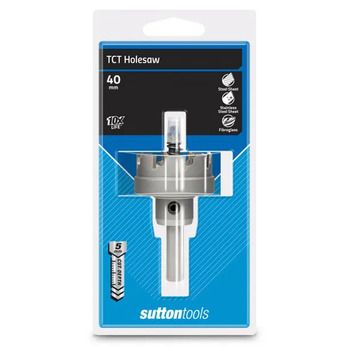 TCT Hole Cutter H118 40 x 5mm HMTS Sutton Tools H1180400