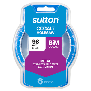Holesaw H125 Bi-Metal Cobalt HD-Cobalt Hangpack 98mm Sutton Tools H1250980