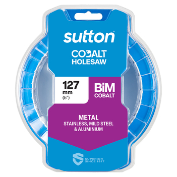 Holesaw H125 Bi-Metal Cobalt HD-Cobalt Hangpack 127mm Sutton Tools H1251270