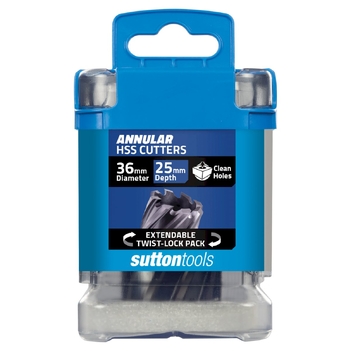 H180 Annular Cutter M2AI HSS-TiAIN 25mm Depth 36mm Sutton Tools H1800360