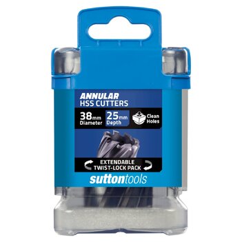 Annular Cutter 38mm x 25mm H180 M2Al HSS Tiain Sutton Tools H1800380 main image