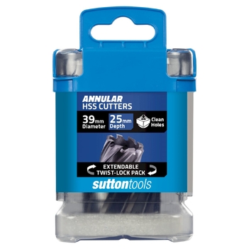 H180 Annular Cutter M2AI HSS-TiAIN 25mm Depth 39m Sutton Tools H1800390