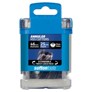 H180 Annular Cutter M2AI HSS-TiAIN 25mm Depth 46mm Sutton Tools H1800460