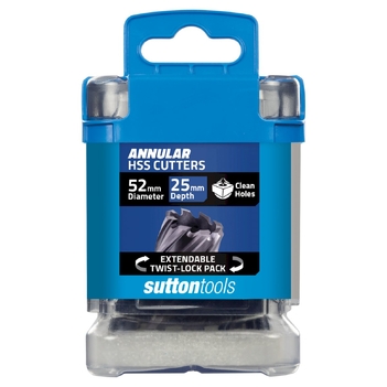 H180 Annular Cutter M2AI HSS-TiAIN 25mm Depth 52mm Sutton Tools H1800520