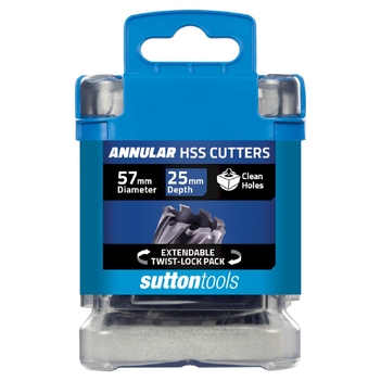 H180 Annular Cutter M2AI HSS-TiAIN 25mm Depth 58mm Sutton Tools H1800580