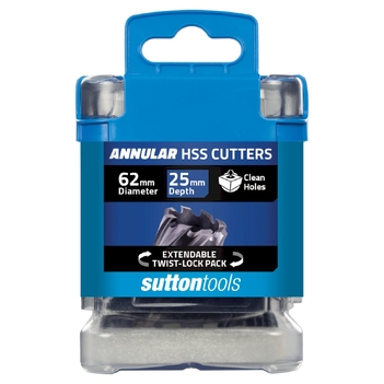 H180 Annular Cutter M2AI HSS-TiAIN 25mm Depth 62mm Sutton Tools H1800620