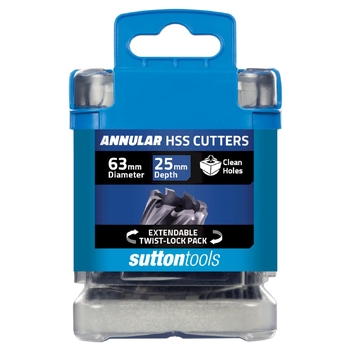 H180 Annular Cutter M2AI HSS-TiAIN 25mm Depth 63mm Sutton Tools H1800630