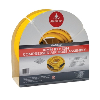 Compressed Air Hose Assembly 10mm ID x 30m Alemlube HA1030
