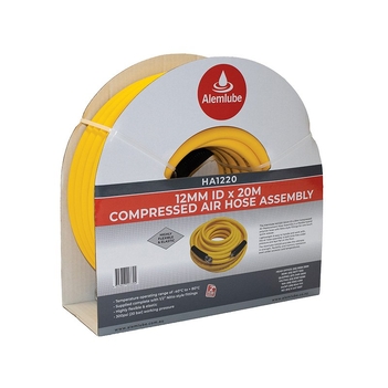 Compressed Air Hose Assembly 12mm ID x 20m Alemlube HA1220