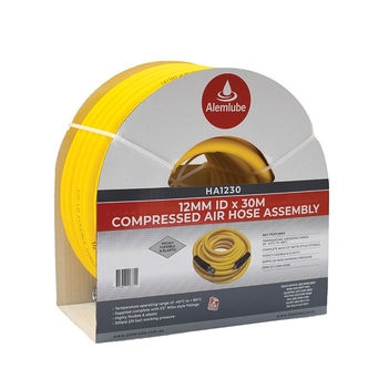 Compressed Air Hose Assembly 12mm ID x 30m Alemlube HA1230