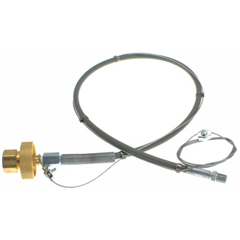 Cylinder Connection Lead Food Grade Flexible CO2 1000 mm Type 30 - 1/4 BSPT 20,000kpa Anti Whip H/Wheel