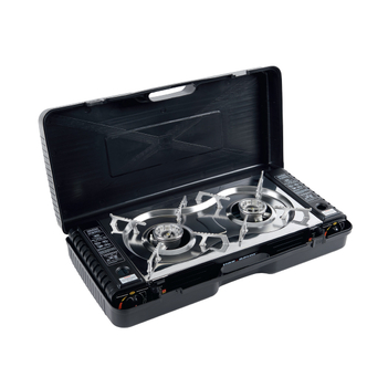 Twin Burner Butane Gas Stove Hot devil HDTBS