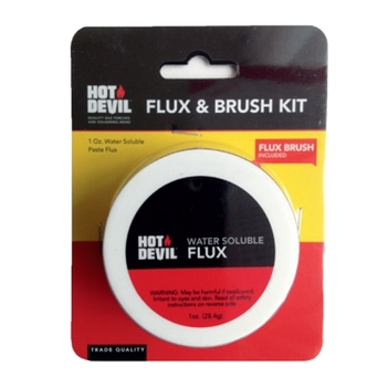 Water Soluble Flux & Brush Kit Hot Devil HDWF