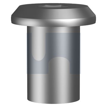 Nickel Plated Finish Furniture Connector Nut Mild Steel Metric Hobson