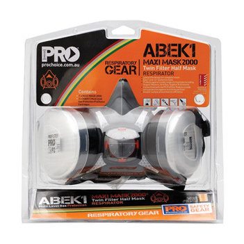 Assembled Half Mask With ABEK1 Cartridges Prochoice HMABEK1