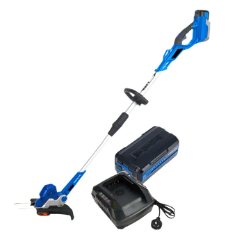 40V Battery Brushcutter Starter Pack - Includes Brushcutter, 4.0Ah Battery & Fast Charger Kit Hyundai HY40BC10-STARTER