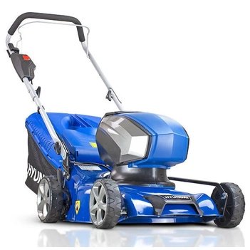 17" 40V Battery Lawn Mower Steel Deck, 6-Stage Height Adjust, 45L Catcher, Lightweight & Durable - Skin Only Hyundai HY42-E40P
