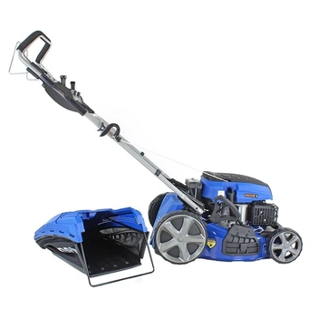 18" Self-Propelled Petrol Lawn Mower - 139cc, Electric Start, 6 Heights, OPC Safety, Hose Connector Hyundai HYM460SPE