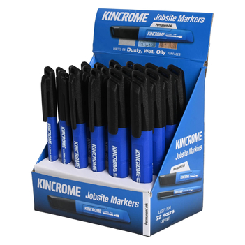 Permanent Marker 24 Piece Black Counter Merchandiser Kincrome K11775