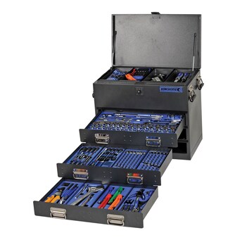 KINCROME IMPERIAL & METRIC 3 DRAWER TRUCK BOX TOOL KIT 280 PIECE 1/4, 3/8 & 1/2" DRIVE - K1255