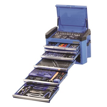 Kincrome Tool Chest Contour 328 Piece 8 Drawer 1/4, 3/8 & 1/2 Drive Electric Blue K1502