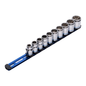 10 Piece 1/2" Drive Nut LOK Socket Rail Set Kincrome K2174NL
