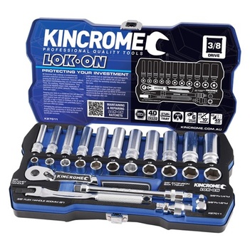 Socket Set 28 Piece 3/8" Drive - Metric Kincrome K27011