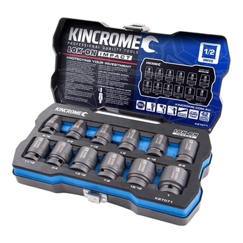 Lok-On™ Impact Socket Set 12 Piece 1/2" Drive  Kincrome K27071