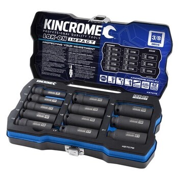 Lok-On™ Deep Impact Socket Set 12 Piece 3/8" Drive - Metric Kincrome K27078