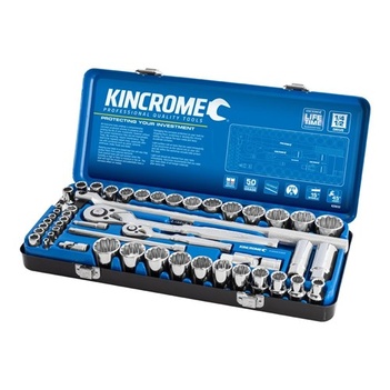 Socket Set 52 Piece 1/4 & 1/2" Drive - Metric & Imperial K28032 Kincrome