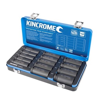 Deep Impact Socket Set 14 Piece 1/2" Drive - Metric Kincrome K28206