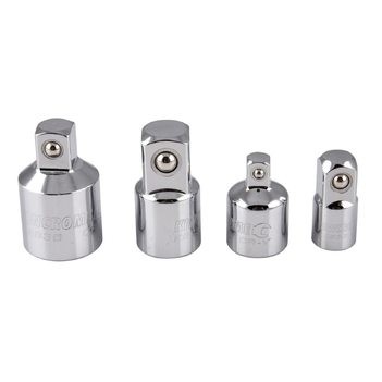 Socket Adaptor Set 4 Piece 1/4, 3/8 & 1/2" Drive Mirror Polish Kincrome K2937