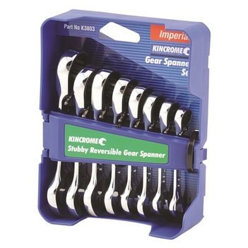 Combination Stubby Gear Spanner Set 8 Piece kincrome K3803