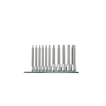 Torx Socket Set Long Series 11 Piece 1/4 & 3/8" Drive Kincrome K5225