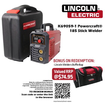 Lincoln Powercraft 185 Ready To Weld Stick Welder K69059-1